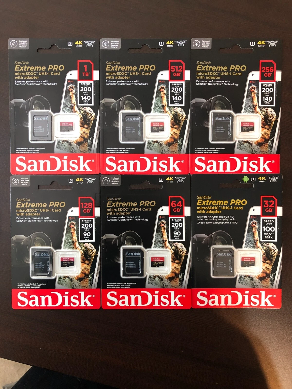 Sandisk Micro SD Card Memory 32GB 64GB 128GB 256GB 512GB 1TB Ultra  Extreme Lot