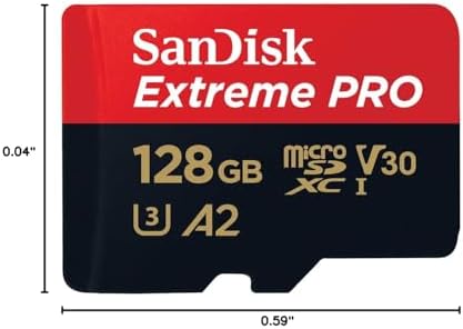 Sandisk SDSQXCD 128G GN6MA Extreme Pro Microsdxc 128gb sd Flsh Adapter 200mb/s 90mb/s A2 C10 V30 U