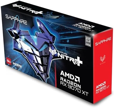 Sapphire 11348 01 20G Nitro  AMD Radeon  RX 9070 XT Gaming OC Graphics Card with 16GB GDDR6  AMD RDNA 4