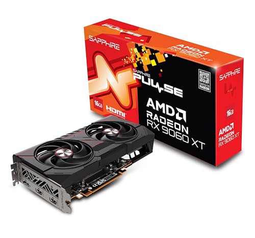 Sapphire 11350 03 20G Pulse AMD Radeon  RX 9060 XT Gaming OC Graphics Card with 16GB GDDR6  AMD RDNA 4