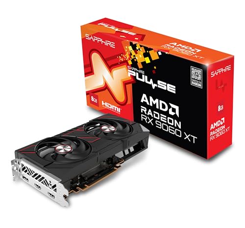 Sapphire 11350 04 20G Pulse AMD Radeon  RX 9060 XT Gaming OC Graphics Card with 8GB GDDR6  AMD RDNA 4