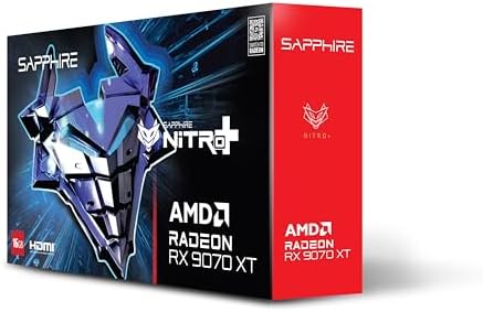 Sapphire Nitro  AMD Radeon  RX 9070 XT Gaming OC 16GB Dual HDMI/Dual DP