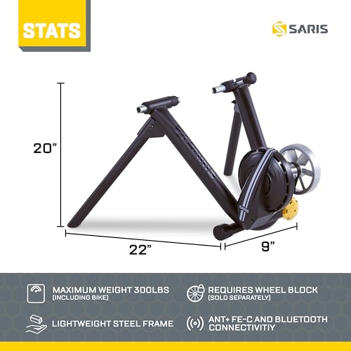 Saris M2 Smart Indoor Electromagnetic Resistance Bike Trainer  Compatible with Zwift App