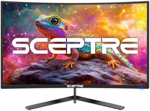 Sceptre 24 inch Prime Monitor Thin 1080p LED Monitor 99  sRGB 2x HDMI VGA Build in Speakers  Machine Black  E248W 19203R 2025 Series