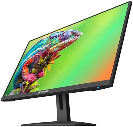 Sceptre 24 inch Prime Monitor Thin 1080p LED Monitor 99  sRGB 2x HDMI VGA Build in Speakers  Machine Black  E248W 19203R 2025 Series