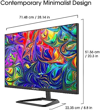 Sceptre 32 inch 4K UHD 3840 x 2160 Monitor DisplayPort x2 HDMI x2 99  sRGB Build in Speakers  Machine Black 2026  U325W UPT Series 