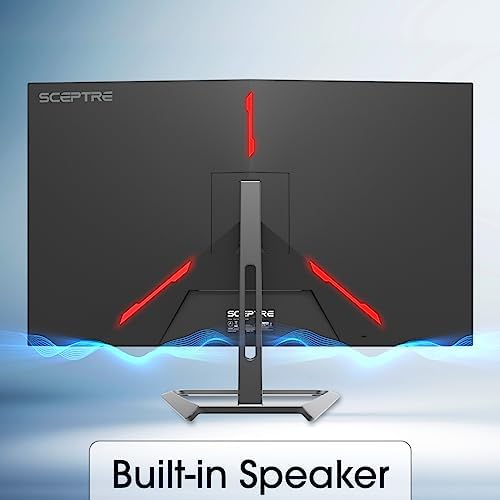 Sceptre 32 inch 4K UHD 3840 x 2160 Monitor DisplayPort x2 HDMI x2 99  sRGB Build in Speakers  Machine Black 2026  U325W UPT Series 