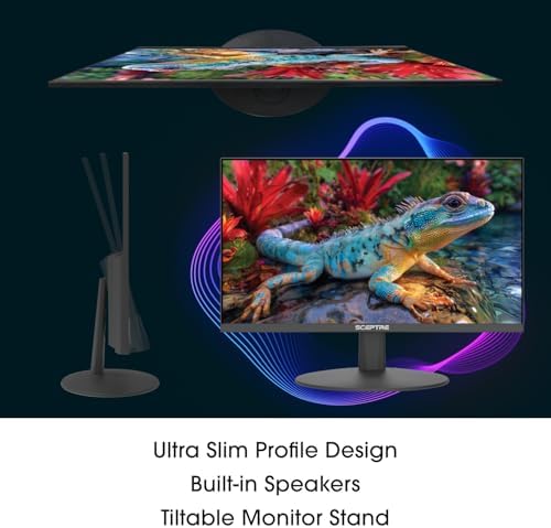 Sceptre New 22 inch Gaming Monitor up to 144Hz HDMI DisplayPort Build in Speakers  Machine Black 2026  E225W FW144 Series