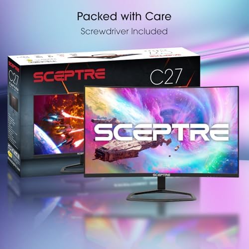 Sceptre New 24 5 inch Gaming Monitor 240 Hz 1ms DisplayPort x2 HDMI x2 100  sRGB AMD FreeSync Premium Build in Speakers  Machine Black 2025  E255B FWD240 Series 