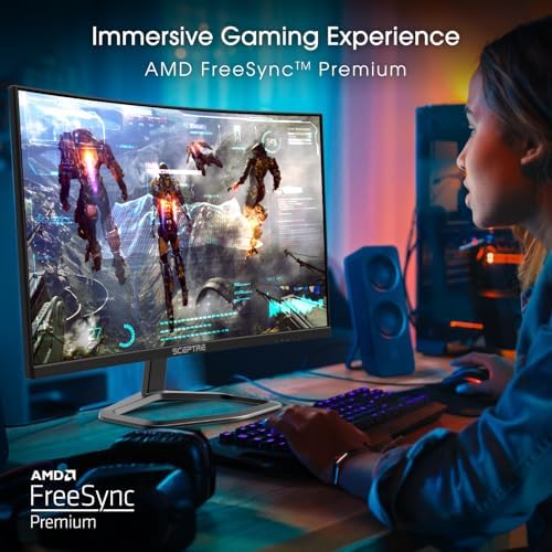 Sceptre New 24 5 inch Gaming Monitor 240 Hz 1ms DisplayPort x2 HDMI x2 100  sRGB AMD FreeSync Premium Build in Speakers  Machine Black 2025  E255B FWD240 Series 