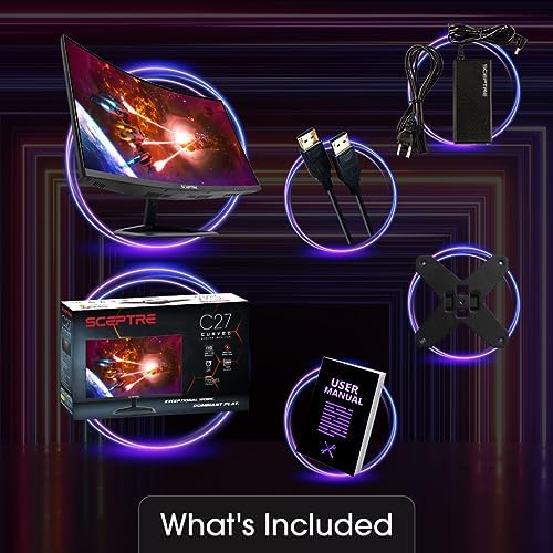 Sceptre New 24 5 inch Gaming Monitor 240 Hz 1ms DisplayPort x2 HDMI x2 100  sRGB AMD FreeSync Premium Build in Speakers  Machine Black 2025  E255B FWD240 Series 