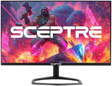 Sceptre New 24 5 inch Gaming Monitor 240 Hz 1ms DisplayPort x2 HDMI x2 100  sRGB AMD FreeSync Premium Build in Speakers  Machine Black 2025  E255B FWD240 Series 