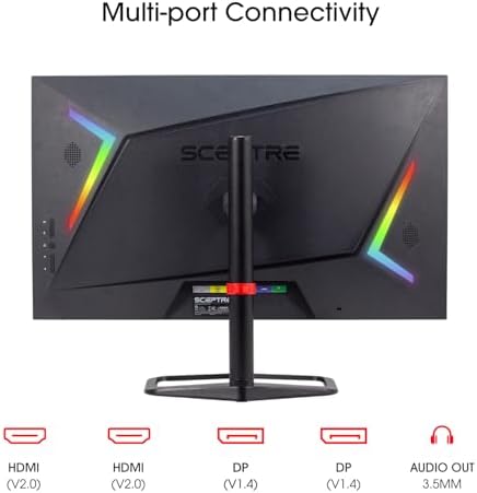 Sceptre New 27 inch 240Hz Gaming Monitor AMD FreeSync Premium HDMI x2 DisplayPort x2 1ms100  sRGB Build in Speakers Machine Black 2026  E275B FWD240 Series