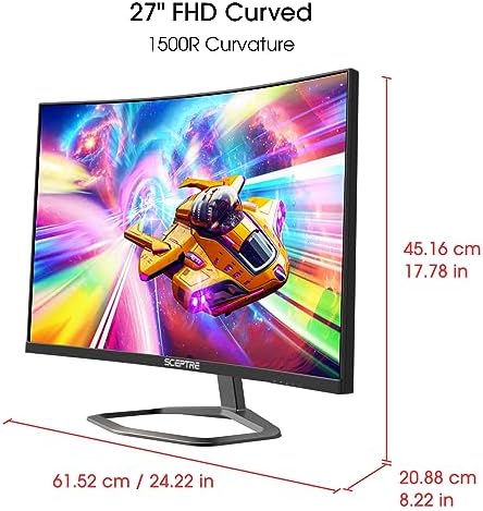 Sceptre New 27 inch 240Hz Gaming Monitor AMD FreeSync Premium HDMI x2 DisplayPort x2 1ms100  sRGB Build in Speakers Machine Black 2026  E275B FWD240 Series