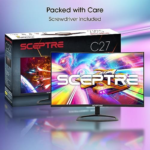 Sceptre New 27 inch 240Hz Gaming Monitor AMD FreeSync Premium HDMI x2 DisplayPort x2 1ms100  sRGB Build in Speakers Machine Black 2026  E275B FWD240 Series