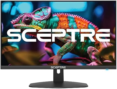 Sceptre New 27 inch Gaming Monitor 100Hz 1ms DisplayPort HDMI x2 100  sRGB AMD FreeSync Build in Speakers  Eye Care Frameless Machine Black 2025  E275W FW100T Series 