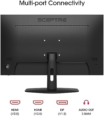 Sceptre New 27 inch Gaming Monitor 100Hz 1ms DisplayPort HDMI x2 100  sRGB AMD FreeSync Build in Speakers  Eye Care Frameless Machine Black 2025  E275W FW100T Series 