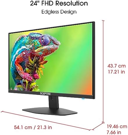 Sceptre New 27 inch Gaming Monitor 100Hz 1ms DisplayPort HDMI x2 100  sRGB AMD FreeSync Build in Speakers  Eye Care Frameless Machine Black 2025  E275W FW100T Series 