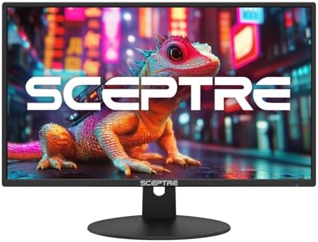 Sceptre New 27 inch Prime Monitor 100Hz HDMI x2 VGA 1ms 99  sRGB Eye Care Build in Speakers  Machine Black 2026  E275W 19203R Series 