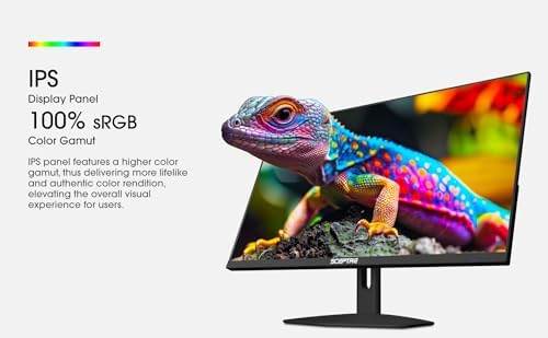 Sceptre New IPS 27 inch Prime Gaming Monitor 100Hz DP HDMI USB Type C  Build in Speakers Machine Black 2026  E275W FP100T Series 
