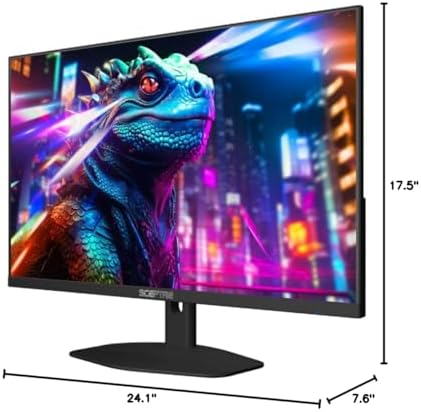 Sceptre New IPS 27 inch Prime Gaming Monitor 100Hz DP HDMI USB Type C  Build in Speakers Machine Black 2026  E275W FP100T Series 