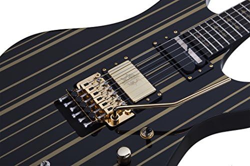 Schecter Synyster Gates Custom S   Black with Gold Stripes
