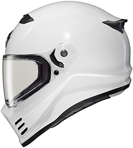 ScorpionEXO Covert FX Full Face Adult Motorcycle Helmet Street Fighter Style   Bluetooth Ready Speaker Pockets DOT ECE Solid  Gloss Black   Large 