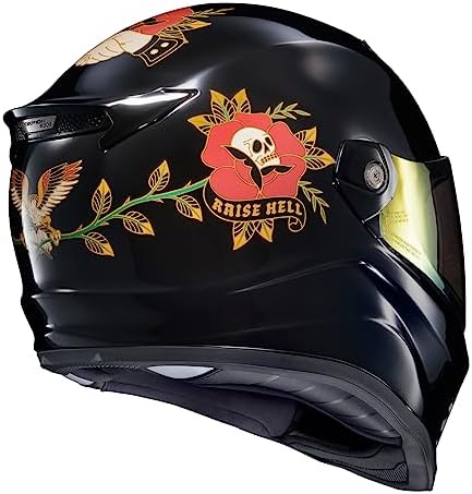 ScorpionEXO Covert FX Full Face Adult Motorcycle Helmet Street Fighter Style   Bluetooth Ready Speaker Pockets DOT ECE Solid  Gloss Black   Large 