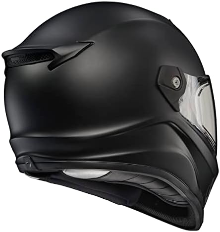 ScorpionEXO Covert FX Full Face Adult Motorcycle Helmet Street Fighter Style   Bluetooth Ready Speaker Pockets DOT ECE Solid  Gloss Black   Large 