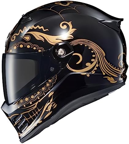 ScorpionEXO Covert FX Full Face Adult Motorcycle Helmet Street Fighter Style   Bluetooth Ready Speaker Pockets DOT ECE Solid  Gloss Black   Large 