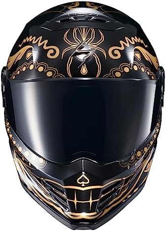 ScorpionEXO Covert FX Full Face Adult Motorcycle Helmet Street Fighter Style   Bluetooth Ready Speaker Pockets DOT ECE Solid  Gloss Black   Large 