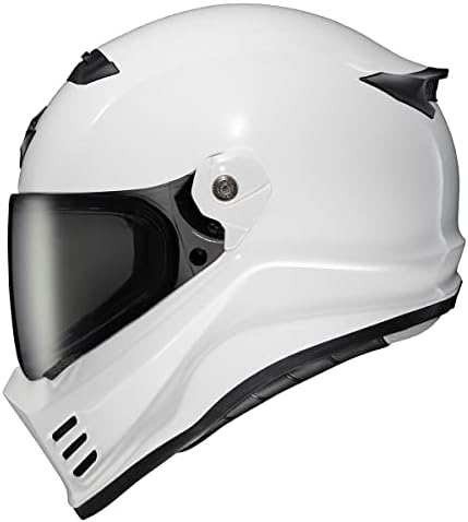 ScorpionEXO Covert FX Full Face Adult Motorcycle Helmet Street Fighter Style   Bluetooth Ready Speaker Pockets DOT ECE Solid  Gloss Black   Large