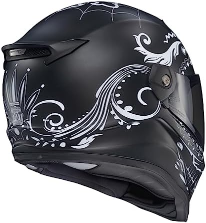 ScorpionEXO Covert FX Full Face Adult Motorcycle Helmet Street Fighter Style   Bluetooth Ready Speaker Pockets DOT ECE Solid  Gloss Black   Large