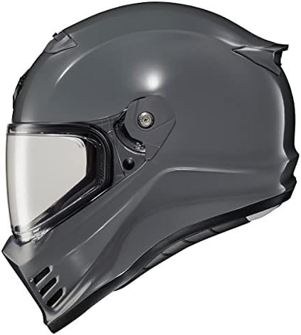 ScorpionEXO Covert FX Full Face Adult Motorcycle Helmet Street Fighter Style   Bluetooth Ready Speaker Pockets DOT ECE Solid  Gloss Black   Large