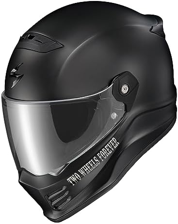 ScorpionEXO Covert FX Full Face Adult Motorcycle Helmet Street Fighter Style   Bluetooth Ready Speaker Pockets DOT ECE Solid  Gloss Black   Large