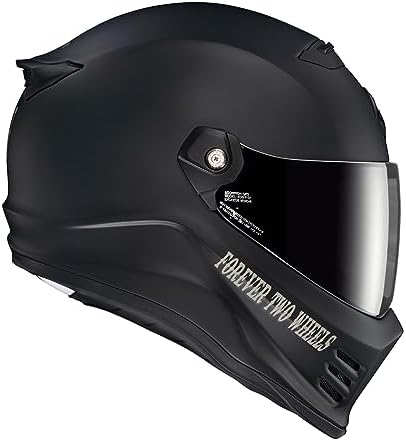 ScorpionEXO Covert FX Full Face Adult Motorcycle Helmet Street Fighter Style   Bluetooth Ready Speaker Pockets DOT ECE Solid  Gloss Black   Large