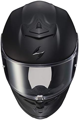 ScorpionEXO R1 Air Full Face Motorcycle Helmet with Pinlock Shield and Bluetooth Ready Speaker Pockets DOT ECE Solid  Matte Black   Medium 