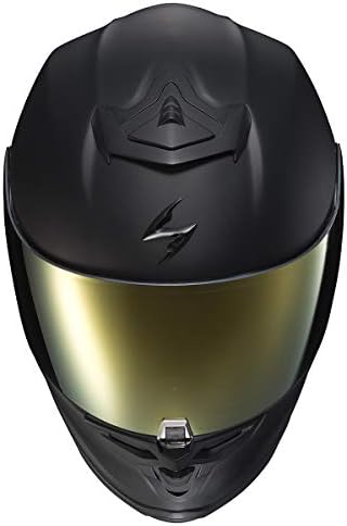 ScorpionEXO R1 Air Full Face Motorcycle Helmet with Pinlock Shield and Bluetooth Ready Speaker Pockets DOT ECE Solid  Matte Black   Medium 