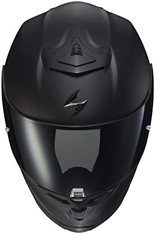 ScorpionEXO R1 Air Full Face Motorcycle Helmet with Pinlock Shield and Bluetooth Ready Speaker Pockets DOT ECE Solid  Matte Black   Medium 
