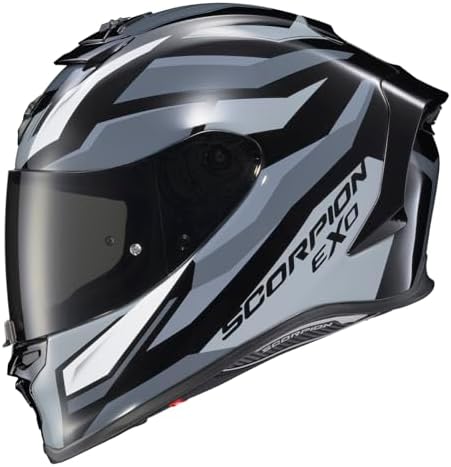 ScorpionEXO R1 Air Full Face Motorcycle Helmet with Pinlock Shield and Bluetooth Ready Speaker Pockets DOT ECE Solid  Matte Black   Medium 