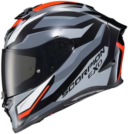 ScorpionEXO R1 Air Full Face Motorcycle Helmet with Pinlock Shield and Bluetooth Ready Speaker Pockets DOT ECE Solid  Matte Black   Medium 