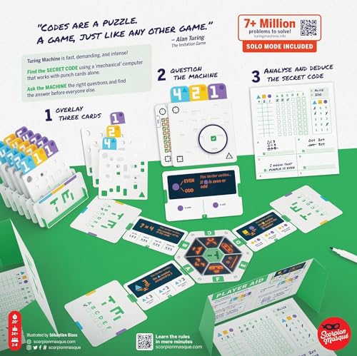 Scorpion Masque Turing Machine   Strategy Game for Teens and Adults   Ages 14    1 to 4 Players   20 Minutes