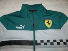 Scuderia Ferrari PUMA Race SDS Teal Zip Up Track Jacket ADULT S Small Pockets