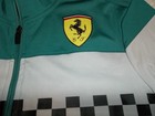 Scuderia Ferrari PUMA Race SDS Teal Zip Up Track Jacket ADULT S Small Pockets
