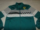Scuderia Ferrari PUMA Race SDS Teal Zip Up Track Jacket ADULT S Small Pockets