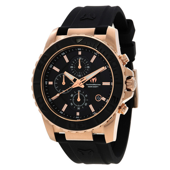 Sea Chronograph Quartz Black Dial Men s Watch
