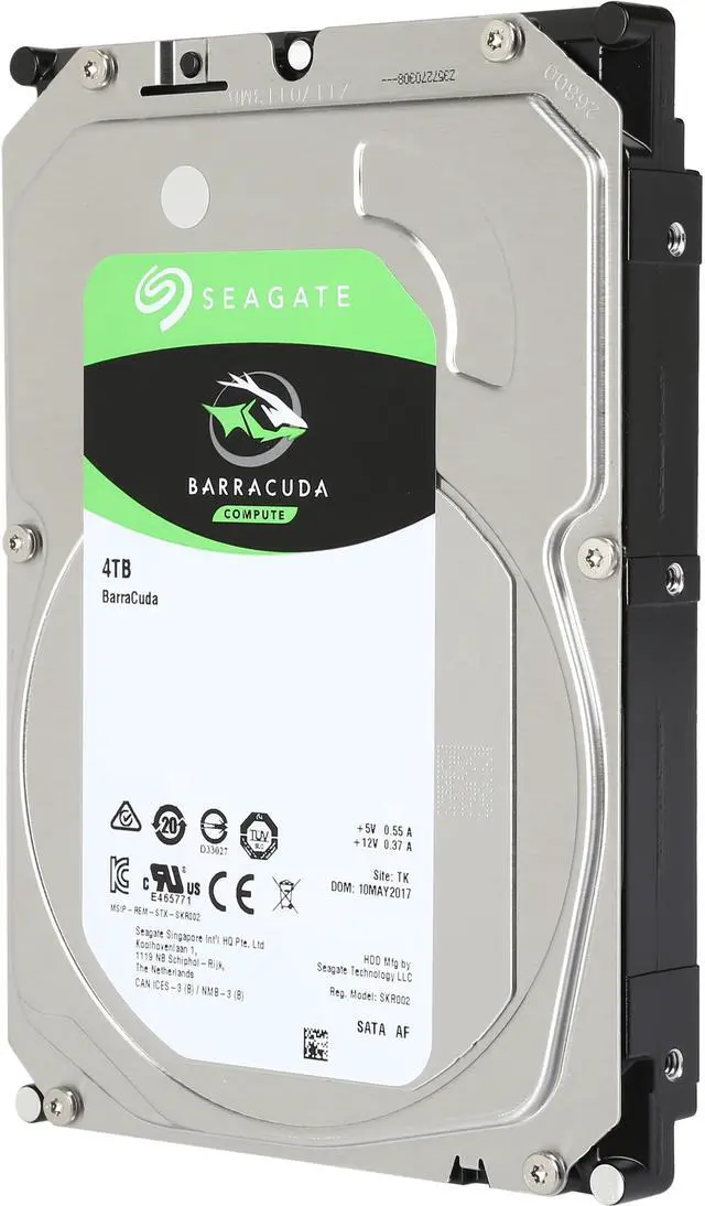 Seagate BarraCuda ST4000DM004 4TB 5400 RPM 256MB Cache SATA 6 0Gb/s 3 5" Hard Drives Bare Drive   OEM