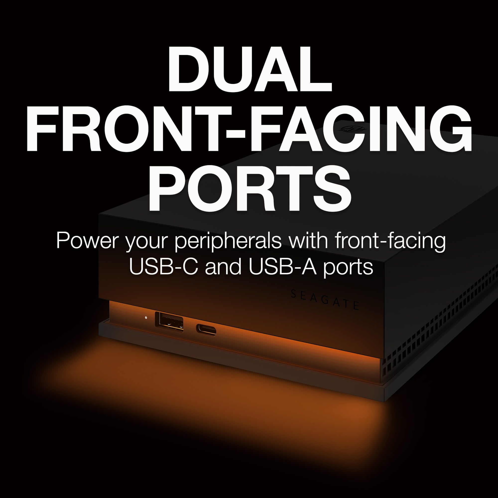 Seagate FireCuda Gaming Hub 8TB External USB 3 2 Gen 1 Hard Drive with RGB LED Lighting