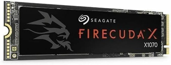 Seagate FireCuda X1070 1TB Internal Solid State Drive SSD   M 2 PCIe Gen4 3D QLC NAND Technology  Rescue Services  ZP1000GS3A001 