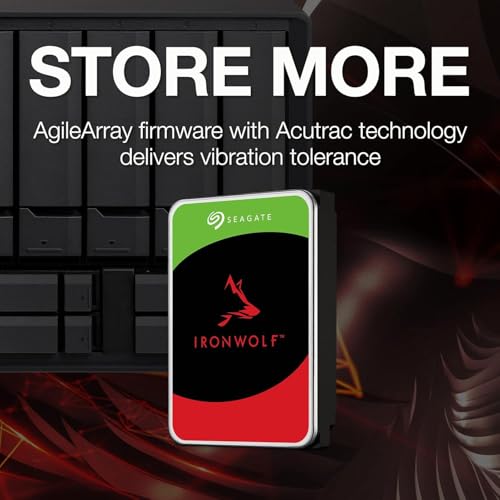Seagate IronWolf 12TB NAS Internal Hard Drive HDD   CMR 3 5 Inch SATA 6Gb/s 7200 RPM 256MB Cache for RAID Network Attached Storage  ST12000VNZ008/ST12000VN0008